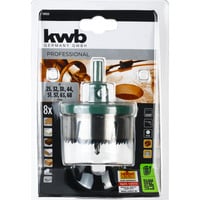 4009314989205 - Holz AKKU-TOP Mehrkranz-Lochsäge ? 8 Sägekränze für Bohrmaschinen und Akkuschrauber 25-68 mm Bohrfutter geeignet Kompatibel mit KunststoffeKupfer