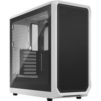 Fractal Design Focus 2 White TG Clear Tint, Tower-Gehäuse weiß, Tempered Glass