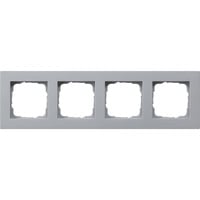 Gira Abdeckrahmen vierfach aluminium, Retail