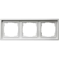 Gira Rahmen 3-fach Flächenschalter glänzend weiß (glänzend), Retail