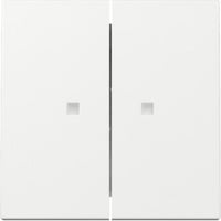 Gira Wippe zweifach mit Kontrollfenster weiß, Retail