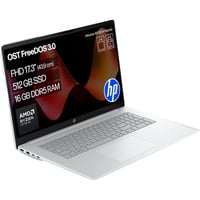 HP Omnibook 3 17-dp0078ng, Notebook silber, AMD Ryzen 7 160, AMD Radeon 680M, 16 GB DDR5, 512 GB (512 GB SSD), ohne Betriebssystem