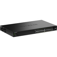 Netgear Smart Managed Essentials Switch (GS324TPv2) schwarz, 190W PoE Budget