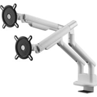 ONE FOR ALL Universal-Doppelmonitorarm DM 7220, Monitorhalterung weiß, für 33 - 89cm (13" - 35") Monitore