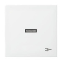 0 Wippe mit Aufdruck mit kleiner transparenter Kalotte mit Symbol Stecker Retail