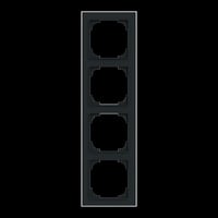 Busch-Jaeger Rahmen vierfach mit Dekorring chrom, Retail