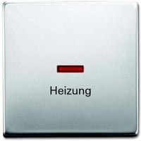 Busch-Jaeger Wippe mit Aufdruck Heizung Notschalter edelstahl, Retail