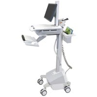 0698833022964 - Mobiler Visitenwagen ergotron® StyleView SV42 bis 141 kg für Bildschirme bis 24″ Arbeitsfläche B 568 x T 502 mm feststellbare Rollen höhenverstellbar