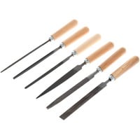 GEDORE Schlüsselfeilen-Satz, 6-teilig 190mm, mit Holzgriff