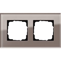 Gira Abdeckrahmen zweifach Esprit Glas Umbra 0212122 Retail