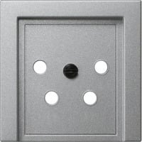 Gira Abdeckung für KPN-Anschlussdose 4-polig, Zentralplatte aluminium, Retail