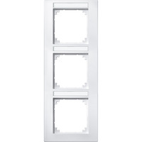 Merten Rahmen drei fach beschriftbar senkrecht weiß, Retail