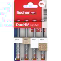 fischer Hohlraumdübel DuoHM 5x55 S PZ  4 Stück, mit Panhead-Schraube