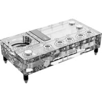 Alphacool Core Distro Plate 240 Rechts VPP/D5, Verteiler transparent/silber, integrierter Ausgleichsbehälter