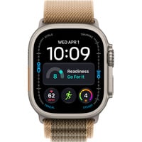 Apple Watch Ultra 4, Smartwatch Titan natur, 49 mm, Alpine Loop Wüstensand L, Cellular