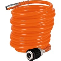 EINHELL Spiralschlauch 4139410, Druckluftschlauch rot, 4 Meter