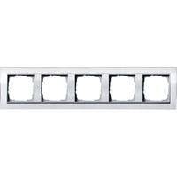 Gira Abdeckrahmen fünffach, Abdeckung weiß, Retail