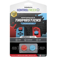 KontrolFreek KontrolFreek Performance Thumbsticks Splash, Analog-Stick rot/blau, 2 Stück, für Nintendo Switch Joy-Cons & Nintendo Switch Lite