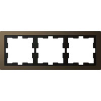 Merten Rahmen 3-fach Moccametallic bronze, Retail