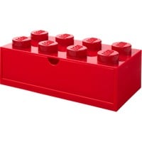 Room Copenhagen LEGO Schreibtischschublade 8 , Aufbewahrungsbox rot, Noppen
