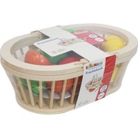 VEDES Früchtekorb 13-teilig mit verschiedenen Früchten und Messer, für Kinder ab 24 Monaten, Gemüsekorb 