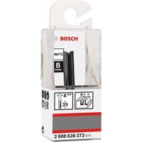 Bosch Nutfräser Standard for Wood, Ø 8mm, Arbeitslänge 25mm Schaft Ø 8mm, zweischneidig, extralang