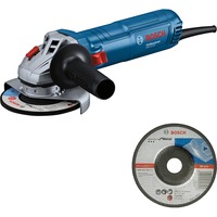 Bosch Winkelschleifer GWS 12-125 Professional + Schruppscheibe blau, 1.200 Watt