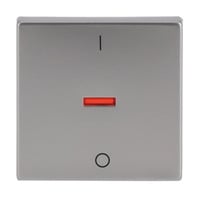 Busch-Jaeger Kontrollwippe mit Aufdruck Ein Aus edelstahl, Retail