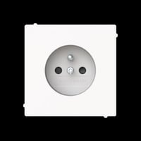 Busch-Jaeger Steckdose mit Erdungsstift weiß, Retail