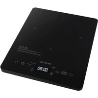 Cecotec Tragbare Induktionskochplatte Full Crystal Onyx schwarz, 2.000 Watt, Kochzone Ø 12 - 28cm, Timer