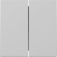 Gira Wippe zweifach matt lackiert grau, Retail