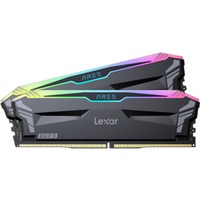 Lexar DIMM 32 GB DDR5-6000 (2x 16 GB) Dual-Kit, Arbeitsspeicher schwarz, LD5FU016G-R6000GDGA, ARES RGB, INTEL XMP