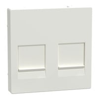 Merten Zentralplatte zweifach passend für Modular Jack weiß, Retail