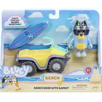 Moose Toys Bluey Vehicle & Figure - Beach Quad, Spielfahrzeug 