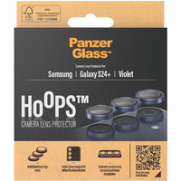 PanzerGlass Hoops Kameraschutz, Objektivschutzkappe violett, Samsung Galaxy S24+