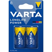 Varta Longlife Power C, Batterie 2 Stück, C (Baby)