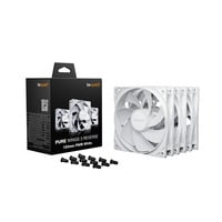 be quiet! Pure Wings 3 120mm PWM Reverse White 3-Pack, Gehäuselüfter weiß, 3er-Pack, 120 mm