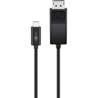 goobay USB Adapterkabel, USB-C Stecker > DisplayPort Stecker schwarz, 1,2 Meter, 4K 60Hz