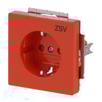 Busch-Jaeger Steckdosen Einsatz 2 Polig plus Erde 10 bis 16 Ampere 250 Volt 20 EUC-14-82 orange, Retail