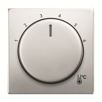 Busch-Jaeger Zentralscheibe Temperatur rund, Thermostat edelstahl, Retail