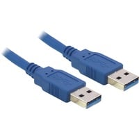 DeLOCK USB 3.2 Gen 1 Kabel, USB-A Stecker > USB-A Stecker blau, 1,5 Meter