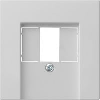 Gira Abdeckung für Telekommunikations-Anschluss-Einheit und Universal-Serieller Bus matt lackiert grau, Retail