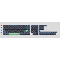 Keychron OEM Dye-Sub PBT Full Keycap-Set - Hacker, Tastenkappe dunkelblau/neon-grün, 137 Stück, US-Layout (ANSI)
