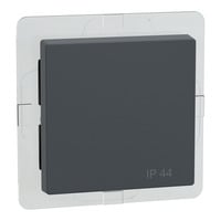 Merten Single Wippe für Wechselschalter Kreuzschalter und Taster anthrazit, Retail