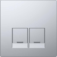 Merten Zentralplatte mit integrierten Verschlussschiebern edelstahl, Retail