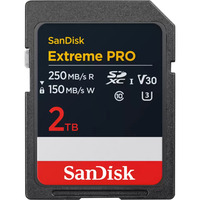 SanDisk Extreme PRO 2TB SDXC, Speicherkarte schwarz, UHS-I U3, Class 10, V30