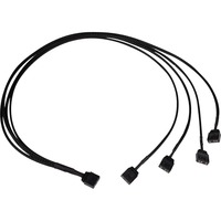 Alphacool Y-Kabelsplitter aRGB 3-Pin auf 4x 3-Pin, 60cm schwarz, inkl. Steckverbinder
