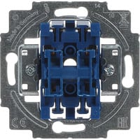 Busch-Jaeger Serienschalter-Einsatz 230 Volt 10 Ampere Typ 2000/5 US Unterputz mit Steckklemme blau, Retail