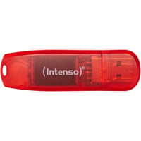Intenso Rainbow Line 128 GB, USB-Stick rot, USB 2.0