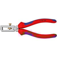 KNIPEX Abisolier-Zange 11 02 160  mit Öffnungsfeder und Rändelschraube